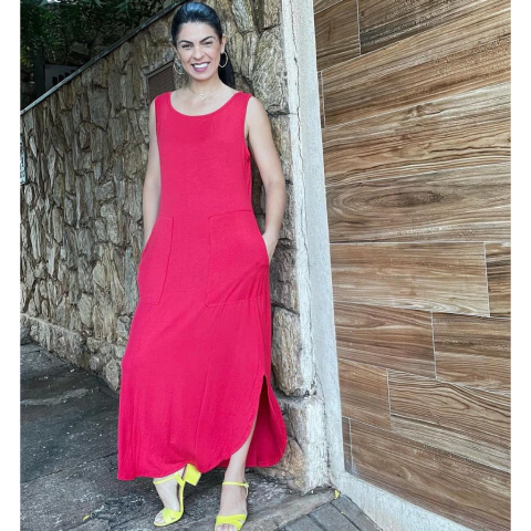 VESTIDO REGATA LONGO SUSE