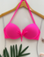 Busto biquini sustentação laço rosa fluor - comprar online