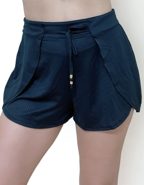 Short de Piscina com amarração dry fit preto - comprar online