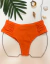 Calcinha Biquini Drapeada Lateral Fio Duplo laranja na internet