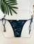 CALCINHA DE BIQUINI DE AMARRAR ESTAMPA FOLHAGENS