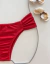 Calcinha Biquini Drapeada Vermelho na internet
