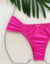 Calcinha Biquíni Textura Rosa Fluor - comprar online