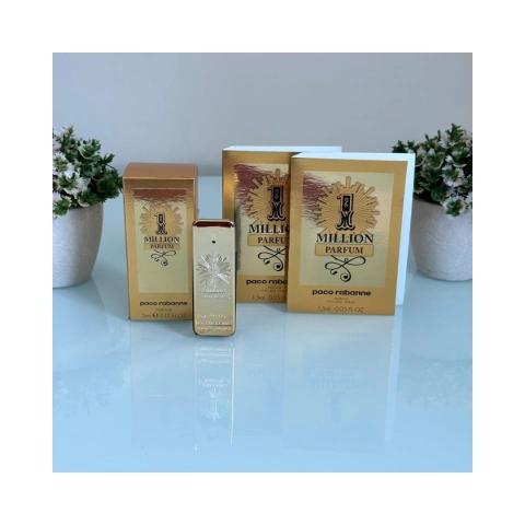 COMBO 1 MILLION - PARFUM - PACO RABANNE - 1 MINIATURA 5ML + 2 FLACONETES 1,5ML CADA