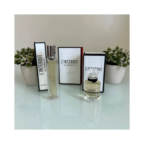COMBO L'INTERDIT - GIVENCHY - 1 SPRAY EDP 125ML + 1 MINIATURA EDP 10ML + 1 FLACONETE EDP 1ML