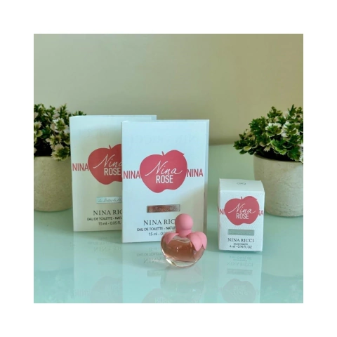 COMBO NINA ROSE - NINA RICCI - 1 MINIATURA 4ML EDT + 2 FLACONETES EDT 1,5ML CADA