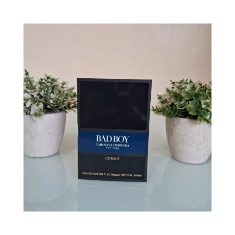 FLACONETE BAD BOY COBALT - EDP ÉLECTRIQUE - CAROLINA HERRERA - 1,5 ML - MASCULINO
