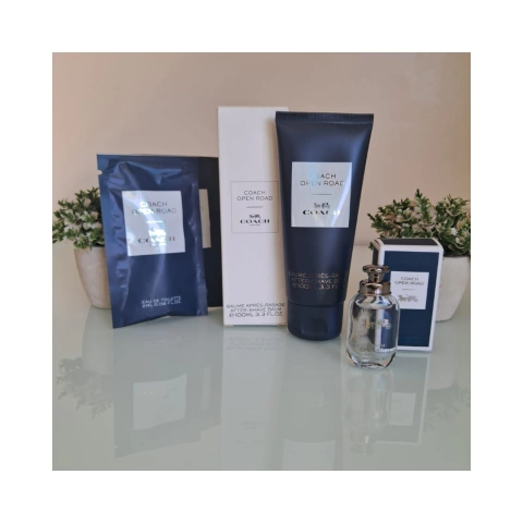 COMBO COACH OPEN ROAD - COACH - 1 MINIATURA 4,5 ML + 2 FLACONETES + 1 PÓS BARBA 100ML