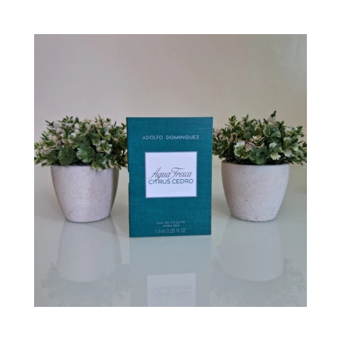 FLACONETE AGUA FRESCA CITRUS CEDRO - EDT - ADOLFO DOMINGUEZ - 1,5ML - MASCULINO