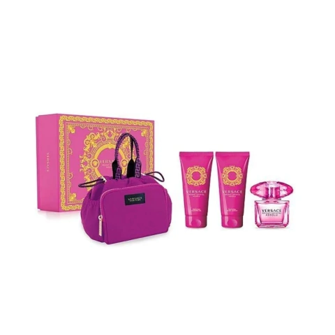 KIT BRIGHT CRYSTAL ABSOLU - VERSACE - 1 SHOWER GEL 100ML + 1 BODY LOTION 100ML + 1 BRIGHT CRYSTAL ABSOLU EDP 90ML + BOLSA CLUTCH