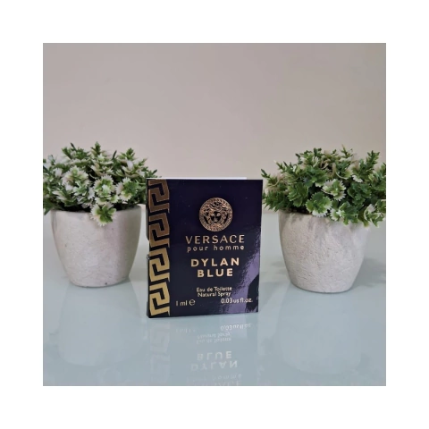 FLACONETE DYLAN BLUE POUR HOMME - EDT - VERSACE - 1ML - MASCULINO