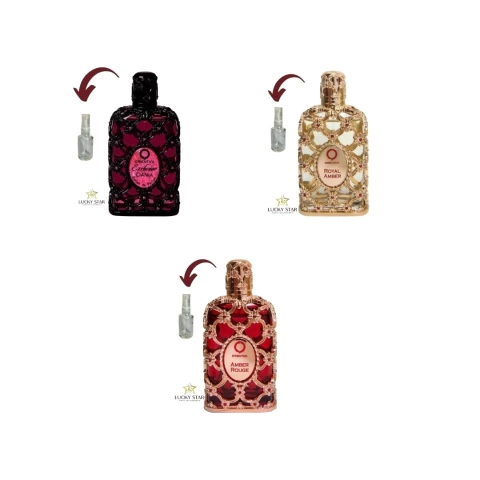 COMBO DANIA + ROYAL AMBER + AMBER ROUGE - 5ML DE CADA