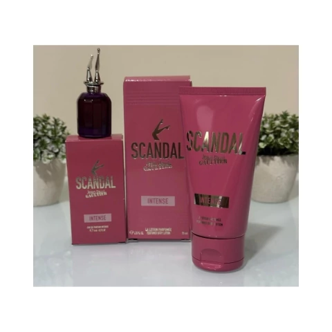 COMBO SCANDAL INTENSE - EAU DE PARFUM INTENSE - JEAN PAUL GAULTIER - 1 MINIATURA 6ML + 1 HIDRATANTE 75ML