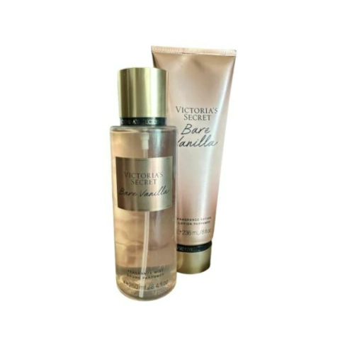 KIT VICTORIA'S SECRET BARE VANILHA - HIDRATANTE 236ML + BODY SPLASH 250ML