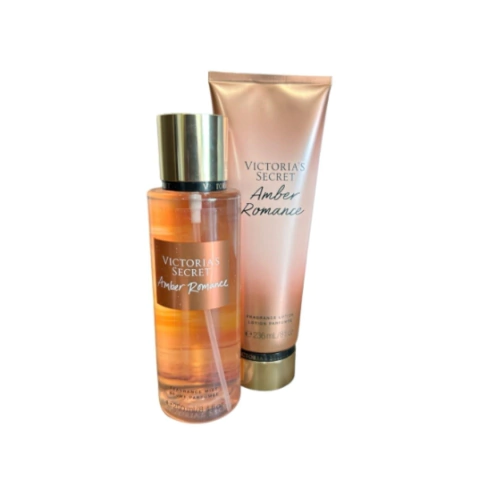 KIT VICTORIA'S SECRET AMBER ROMANCE - HIDRATANTE 236ML + BODY SPLASH 250ML
