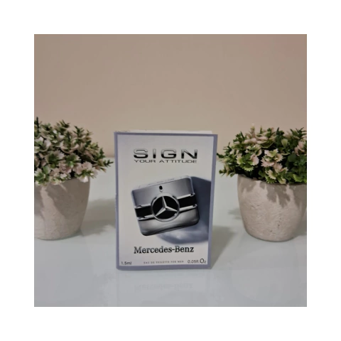 FLACONETE SIGN YOUR ATTITUDE - EDT - MERCEDES-BENZ - 1,5 ML - MASCULINO