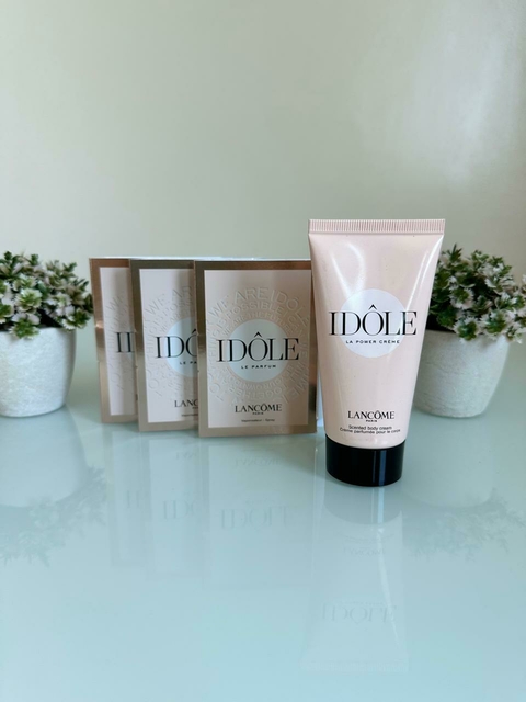 COMBO IDÔLE - LANCÔME - 1 BODY CREAM50ML + 3 FLACONETES LE PARFUM 1,2ML CADA