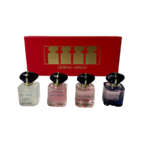 KIT MY WAY - GIORGIO ARMANI - 1 MY WAY INTENSE EDP 7ml + 1 MY WAY EDP 7ml + 1 MY WAY EDITION NACRE EDP 7ml + 1 MY WAY FLORAL EDP 7ml
