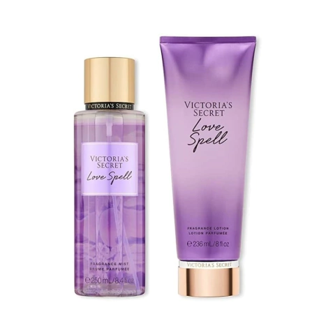 KIT VICTORIA'S SECRET LOVE SPELL - HIDRATANTE 236ML + BODY SPLASH 250ML - FEMININO