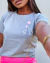 T-SHIRT PLUS SIZE ELEFANTE - CINZA na internet