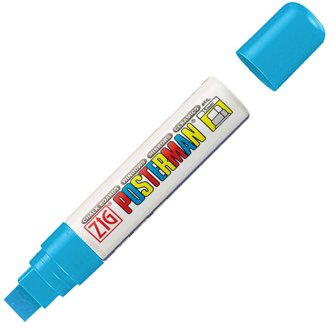 Marcador Zig Posterman - PMA-120 Azul Claro