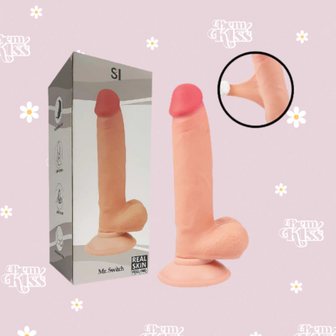 Prótese 17,5 x 3,5 cm Realística com Dupla Camada e Ventosa Removível