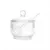 MELEIRA CRISTAL DE CHUMBO C/COLHER PEARL 10 X 10 X 11CM - comprar online