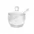 MELEIRA CRISTAL DE CHUMBO C/COLHER PEARL 10 X 10 X 11CM na internet
