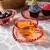 CONJUNTO 4 XICARAS CHA CRISTAL DE CHUMBO C/PIRES CORACAO PEARL ROSA 180ML - loja online