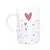 CONJUNTO 2 CANECAS DE VIDRO HEART 280ML na internet