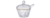 Açucareiro De Cristal De Chumbo Martelado Borda Dourada C/colher E Tampa Petra 10cm