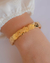 Pulseira Bracelete Desenhado no Dourado
