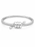 Bracelete Nó Cravejado no Ródio Branco