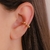 Brinco Piercing Unitario Bolinhas Lisas no Dourado