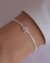 Pulseira Veneziana Dupla com Laço na Prata