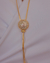 Colar Gravatinha Circulo Cravejado de Microzirconias no Dourado - comprar online
