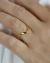 Anel V Liso no Dourado - comprar online