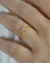 Anel Flor Cravejada no Dourado - comprar online