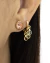 Brinco Argolinha com Tiffanys Penduradas no Dourado - loja online