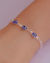 Pulseira Pérolas com Olho Grego na Prata
