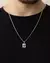 Colar Elos Cartier com Pingente Crucifixo na Prata
