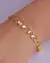 Pulseira Elos com Chapinhas Organicas Penduradas no Dourado - comprar online