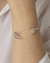 Pulseira Bracelete com Borboletas Vazadas nas Pontas na Prata na internet