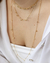 Colar Choker Cristais Coloridos no Dourado na internet