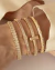 Pulseira Bracelete Cravejado de Microzirconias no Dourado na internet
