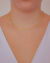 Colar Choker Corações Vazados no Dourado - comprar online