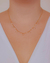 Colar Choker Gotas e Pontos de Luz de Zirconias no Dourado - comprar online