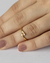 Anel Falange Duas Microzirconias no Dourado - comprar online