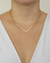 Colar Choker Aro V no Dourado - comprar online