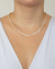 Colar Riviera Zirconias Redondas 40cm no Dourado - comprar online